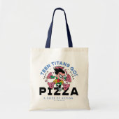Tien Titans gaan! Robin "Truth Justice Pizza" Tote Bag (Voorkant)