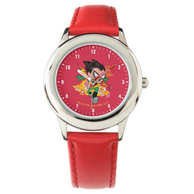 Tien Titans gaan! | Robin's Arsenal Graphic Horloge (Voorkant)