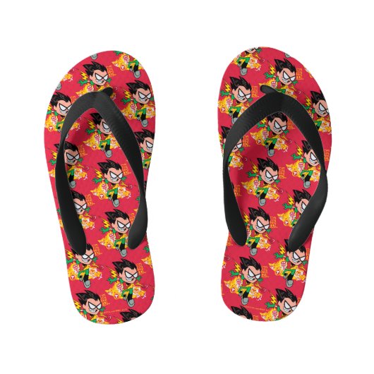 Tien Titans gaan! | Robin's Arsenal Graphic Kinder Teenslippers (Voetbed)