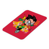 Tien Titans gaan! | Robin's Arsenal Graphic Magneet (Linkerzijde)