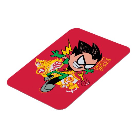 Tien Titans gaan! | Robin's Arsenal Graphic Magneet (Linkerzijde)