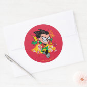 Tien Titans gaan! | Robin's Arsenal Graphic Ronde Sticker (Envelop)