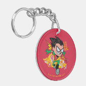 Tien Titans gaan! | Robin's Arsenal Graphic Sleutelhanger (Voorkant Links)