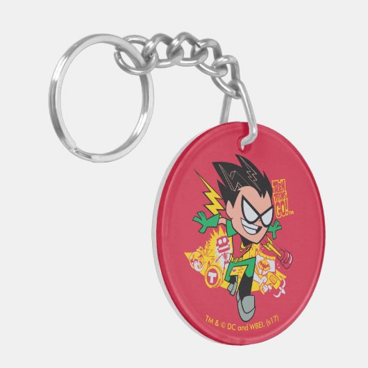 Tien Titans gaan! | Robin's Arsenal Graphic Sleutelhanger (Voorkant Links)