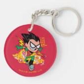 Tien Titans gaan! | Robin's Arsenal Graphic Sleutelhanger (Achterkant)
