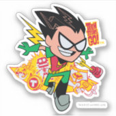 Tien Titans gaan! | Robin's Arsenal Graphic Sticker (Voorkant)