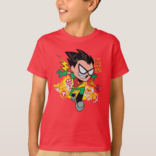 Tien Titans gaan! | Robin's Arsenal Graphic T-shirt (Voorkant)