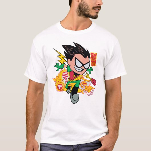 Tien Titans gaan! | Robin's Arsenal Graphic T-shirt (Voorkant)