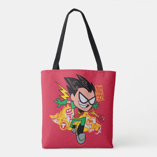 Tien Titans gaan! | Robin's Arsenal Graphic Tote Bag (Achterkant)