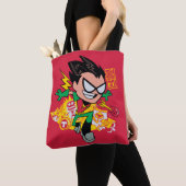 Tien Titans gaan! | Robin's Arsenal Graphic Tote Bag (Dichtbij)