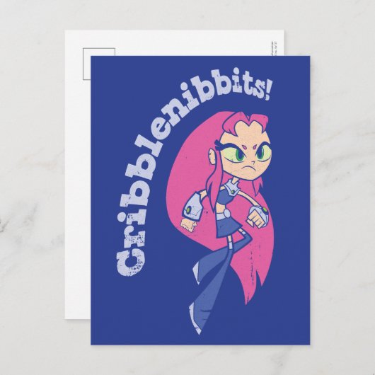 Tien Titans gaan! | Starfire "Cribblenibbits". Briefkaart (Voorkant / Achterkant)