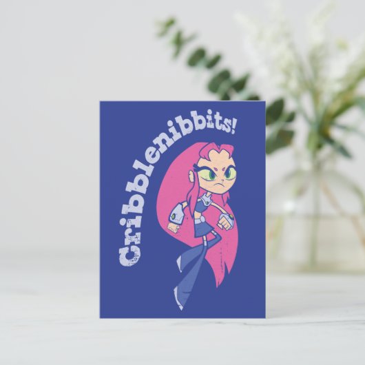 Tien Titans gaan! | Starfire "Cribblenibbits". Briefkaart (Staand voorkant)