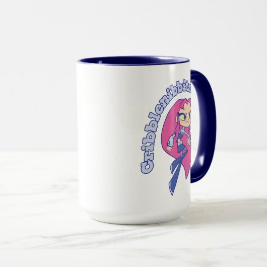 Tien Titans gaan! | Starfire "Cribblenibbits". Mok (Voorkant rechts)