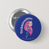 Tien Titans gaan! | Starfire "Cribblenibbits". Ronde Button 5,7 Cm (Voorkant /achterkant)