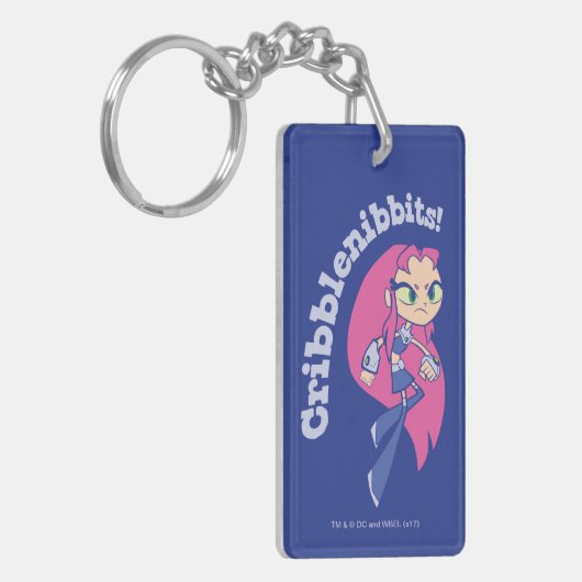 Tien Titans gaan! | Starfire "Cribblenibbits". Sleutelhanger (Voorkant Links)