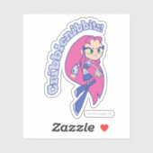 Tien Titans gaan! | Starfire "Cribblenibbits". Sticker (Vel)