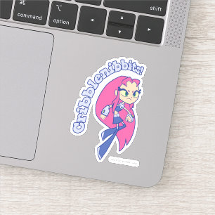 Tien Titans gaan!   Starfire "Cribblenibbits". Sticker