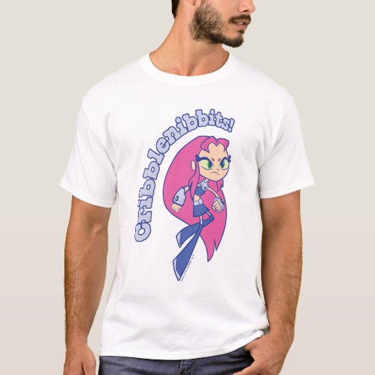 Tien Titans gaan! | Starfire "Cribblenibbits". T-shirt (Voorkant)