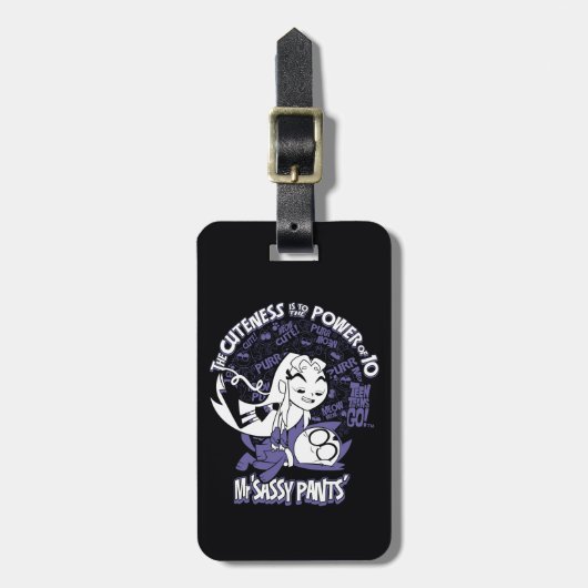 Tien Titans gaan! | Starfire & de heer Sassy Pants Bagagelabel (Voorkant verticaal)