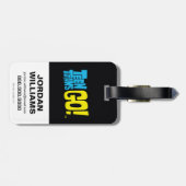 Tien Titans gaan! | Starfire & de heer Sassy Pants Bagagelabel (Achterkant horizontaal)