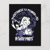 Tien Titans gaan! | Starfire & de heer Sassy Pants Briefkaart (Voorkant)