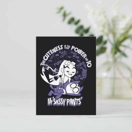 Tien Titans gaan! | Starfire & de heer Sassy Pants Briefkaart (Staand voorkant)