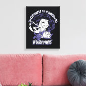Tien Titans gaan! | Starfire & de heer Sassy Pants Canvas Afdruk (Insitu (Woonkamer))