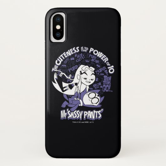 Tien Titans gaan! | Starfire & de heer Sassy Pants Case-Mate iPhone Case (Achterkant)