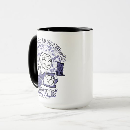 Tien Titans gaan! | Starfire & de heer Sassy Pants Mok (Voorkant links)