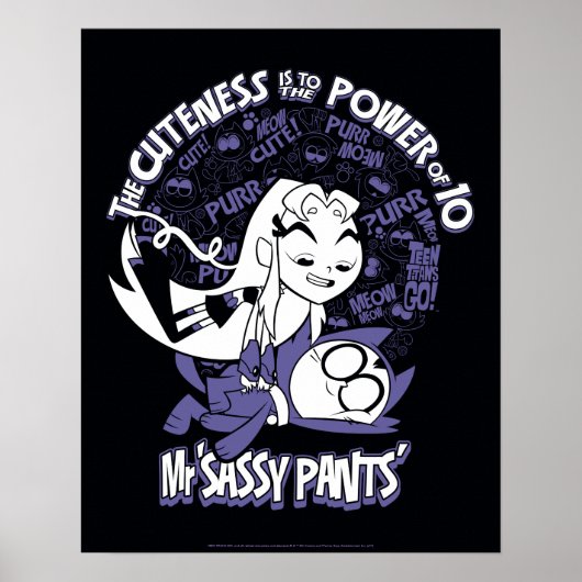 Tien Titans gaan! | Starfire & de heer Sassy Pants Poster (Voorkant)