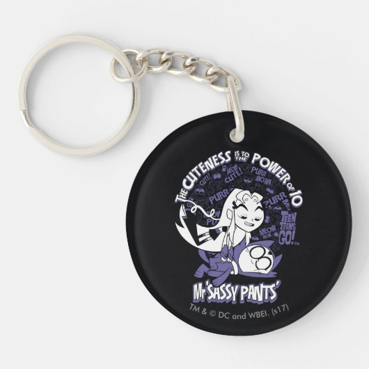 Tien Titans gaan! | Starfire & de heer Sassy Pants Sleutelhanger (Voorkant)