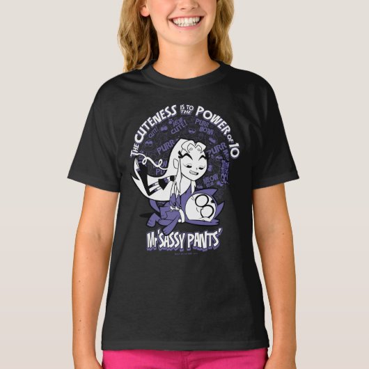 Tien Titans gaan! | Starfire & de heer Sassy Pants T-shirt (Voorkant)