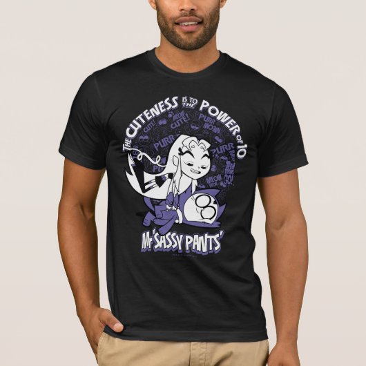 Tien Titans gaan! | Starfire & de heer Sassy Pants T-shirt (Voorkant)