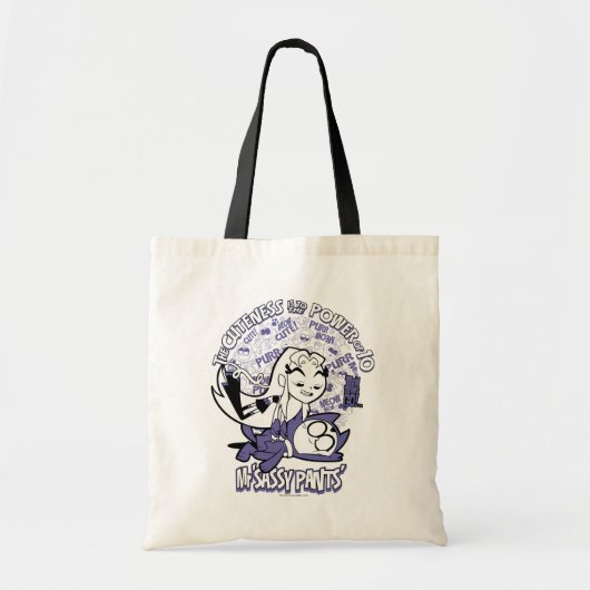 Tien Titans gaan! | Starfire & de heer Sassy Pants Tote Bag (Voorkant)