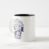 Tien Titans gaan! | Starfire & de heer Sassy Pants Tweekleurige Koffiemok (Voorkant links)