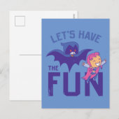 Tien Titans gaan! | Starfire & Raven "have the Fun Briefkaart (Voorkant / Achterkant)