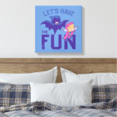 Tien Titans gaan! | Starfire & Raven "have the Fun Canvas Afdruk (Insitu (Slaapkamer))