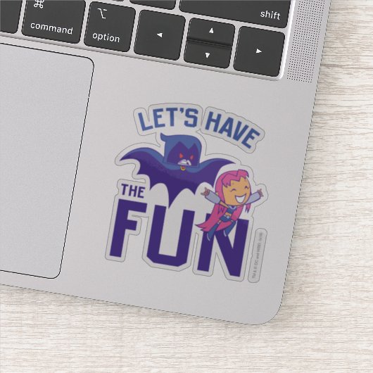 Tien Titans gaan! | Starfire & Raven "have the Fun Sticker (Detail)