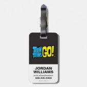 Tien Titans gaan! | Starfire "Shamma Lamma Mu-Mu" Bagagelabel (Achterkant verticaal)