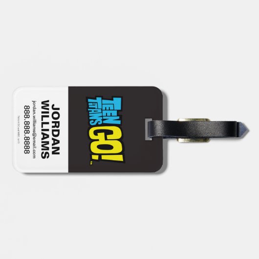 Tien Titans gaan! | Starfire "Shamma Lamma Mu-Mu" Bagagelabel (Achterkant horizontaal)