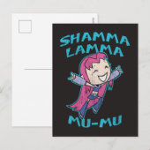 Tien Titans gaan! | Starfire "Shamma Lamma Mu-Mu" Briefkaart (Voorkant / Achterkant)