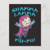 Tien Titans gaan! | Starfire "Shamma Lamma Mu-Mu" Briefkaart (Voorkant)