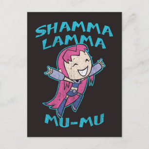 Tien Titans gaan! Starfire "Shamma Lamma Mu-Mu" Briefkaart