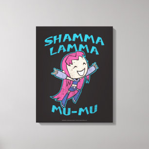 Tien Titans gaan! Starfire "Shamma Lamma Mu-Mu" Canvas Afdruk