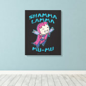 Tien Titans gaan! | Starfire "Shamma Lamma Mu-Mu" Canvas Afdruk (Insitu (Houten vloer))
