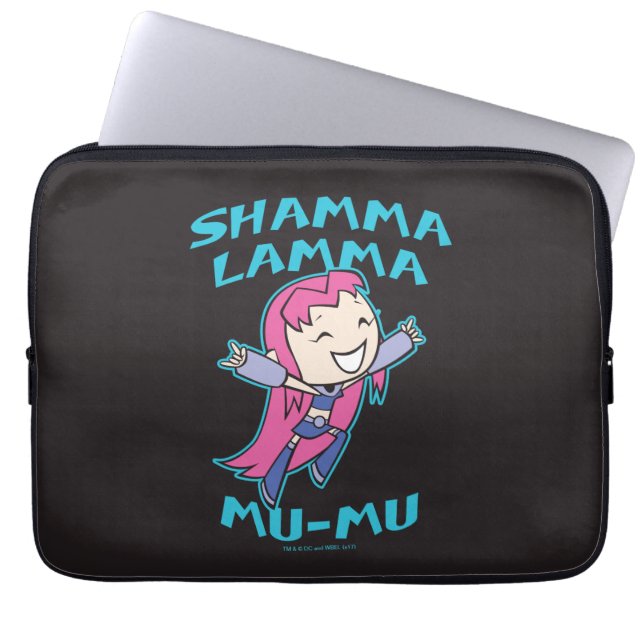Tien Titans gaan! | Starfire "Shamma Lamma Mu-Mu" Laptop Sleeve (Voorkant)