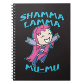 Tien Titans gaan! | Starfire "Shamma Lamma Mu-Mu" Notitieboek (Voorkant)