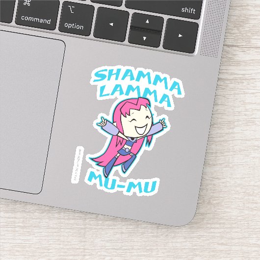 Tien Titans gaan! | Starfire "Shamma Lamma Mu-Mu" Sticker (Detail)