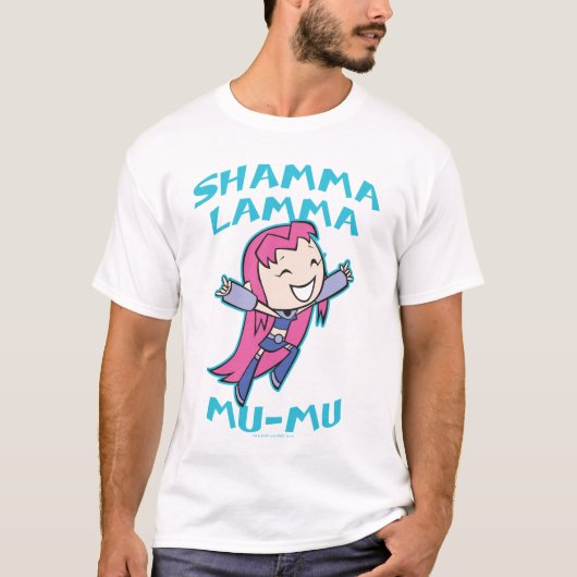 Tien Titans gaan! | Starfire "Shamma Lamma Mu-Mu" T-shirt (Voorkant)