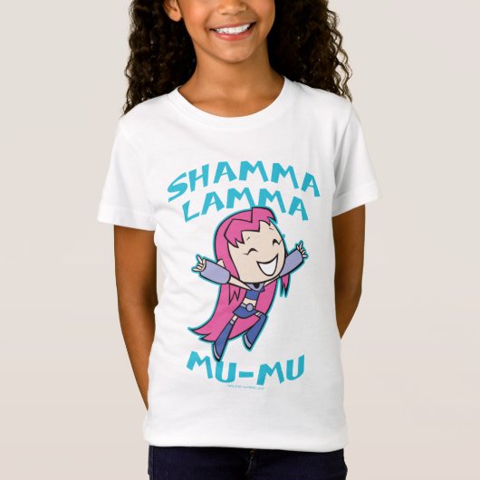 Tien Titans gaan! | Starfire "Shamma Lamma Mu-Mu" T-shirt (Voorkant)